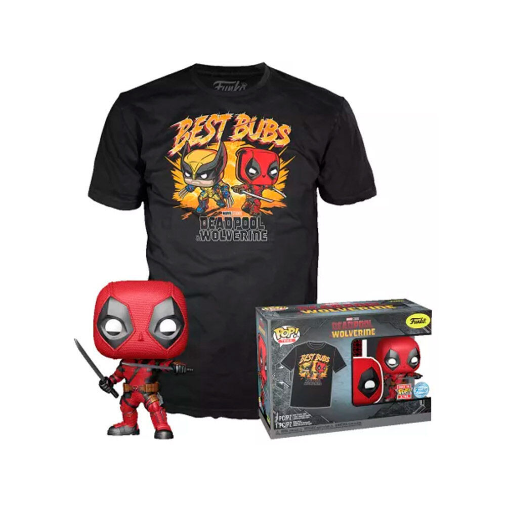 Set figura POP & Tee Marvel Deadpool & Wolverine