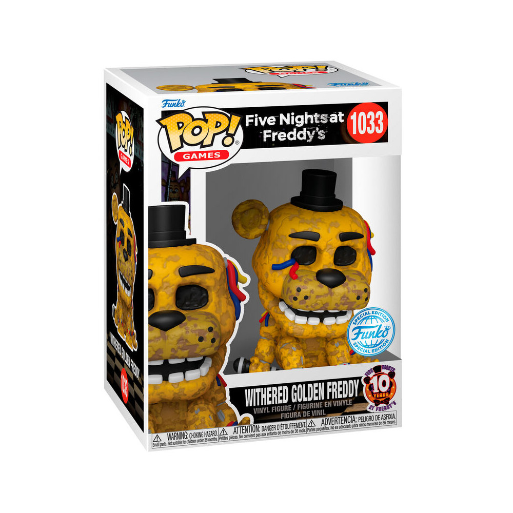 Figura POP Five Night at Freddys Withered Golden Freddy Exclusive
