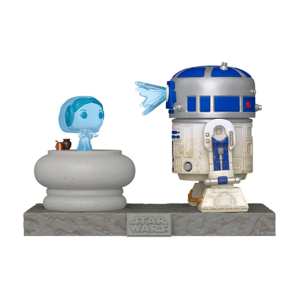 Figura POP Deluxe Star Wars R2-D2 and Princess Leia Hologram