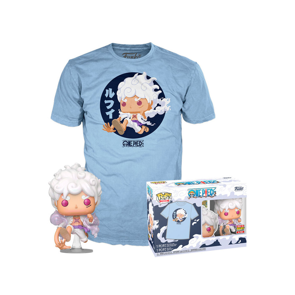 Set figura POP &38 Tee One Piece Luffy Fifth Gear