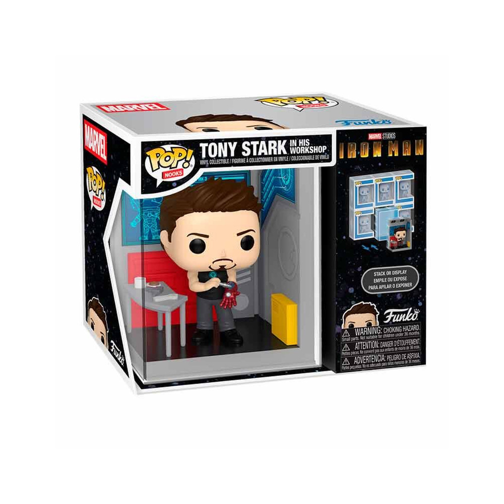 Figura POP Nooks Marvel Tony Stark in His Workshop