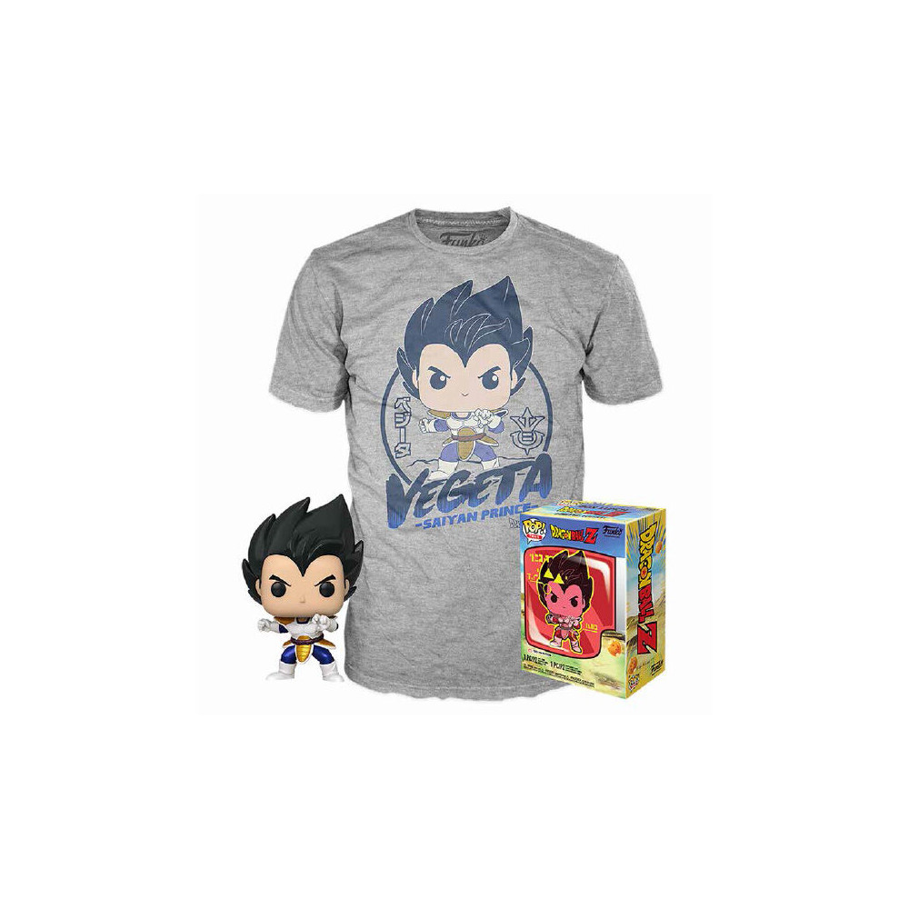 Set figura POP & Tee Dragon Ball Z Vegeta