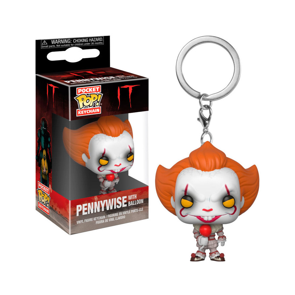 Llavero Pocket POP IT Pennywise with balloon