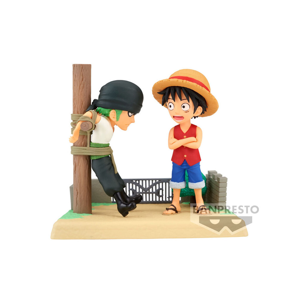 Figura Monkey D Luffy & Roronoa Zoro Log Stories One Piece 7cm