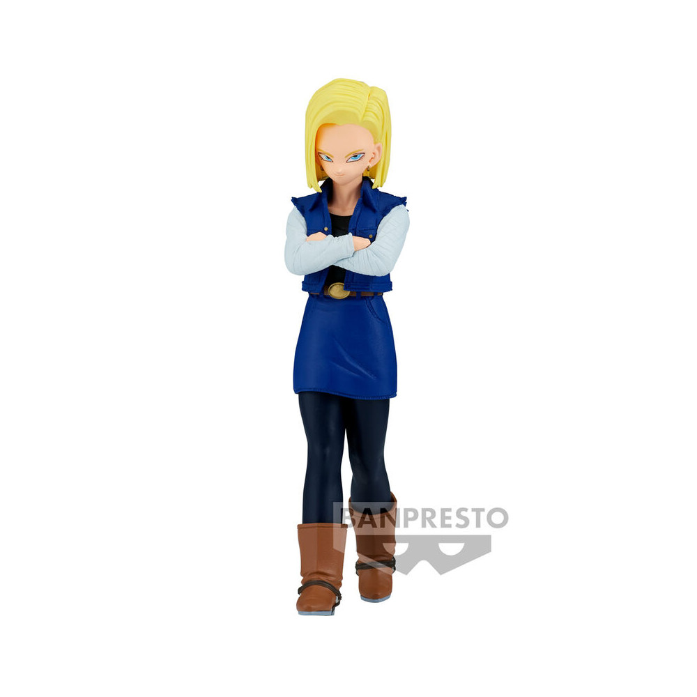 Figura Android 18 Solid Edge Work Dragon Ball Z 17cm