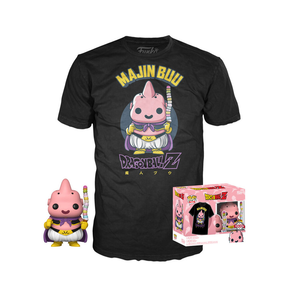 Set figura POP & Tee Dragon Ball Z Majin Buu Exclusive