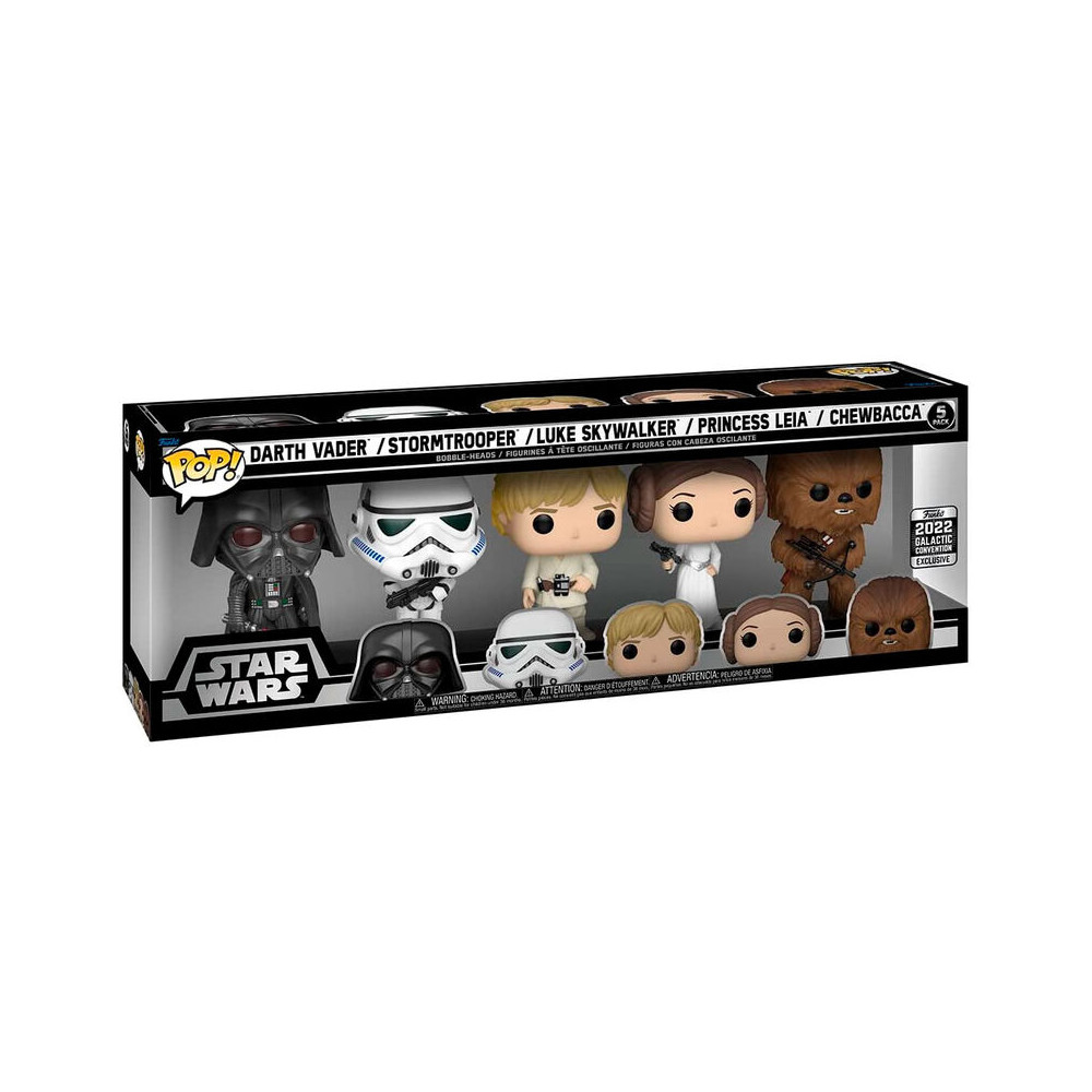 Blister 5 Figuras POP Star Wars Classics Exclusive