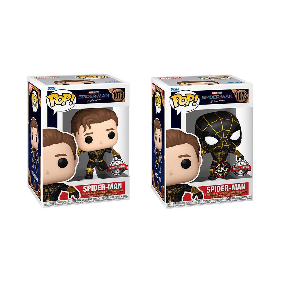 Figura POP Marvel Spider-Man No Way Home Spider-Man Exclusive 5 + 1 Chase