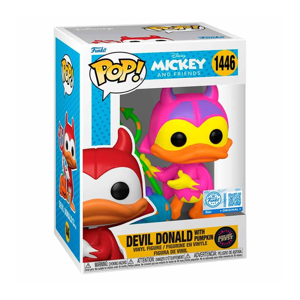 Figura POP Disney Mickey and Friends Devil Donald with Pumpkin Chase Exclusive