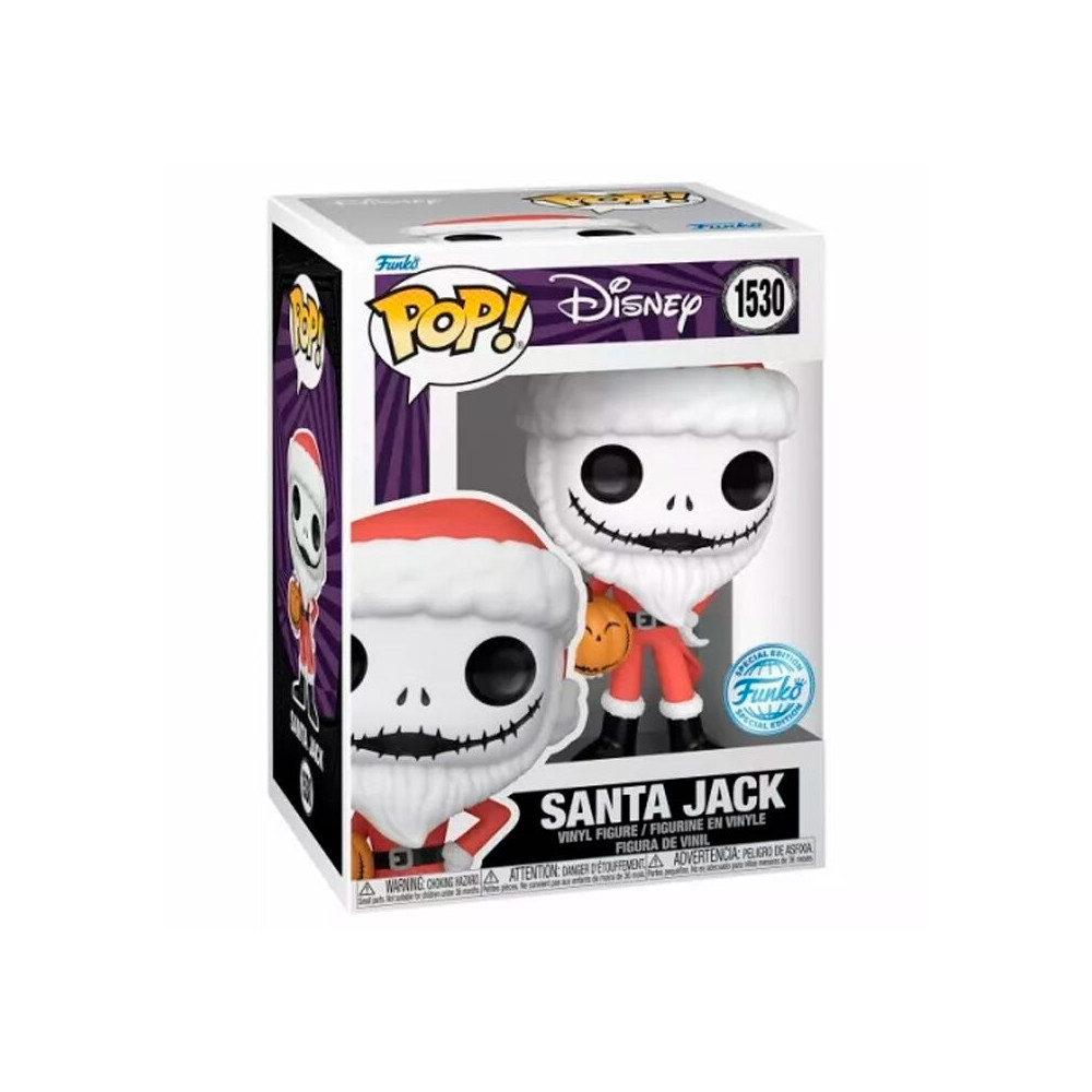 Figura POP Disney Pesadilla Antes de Navidad Santa Jack Exclusive