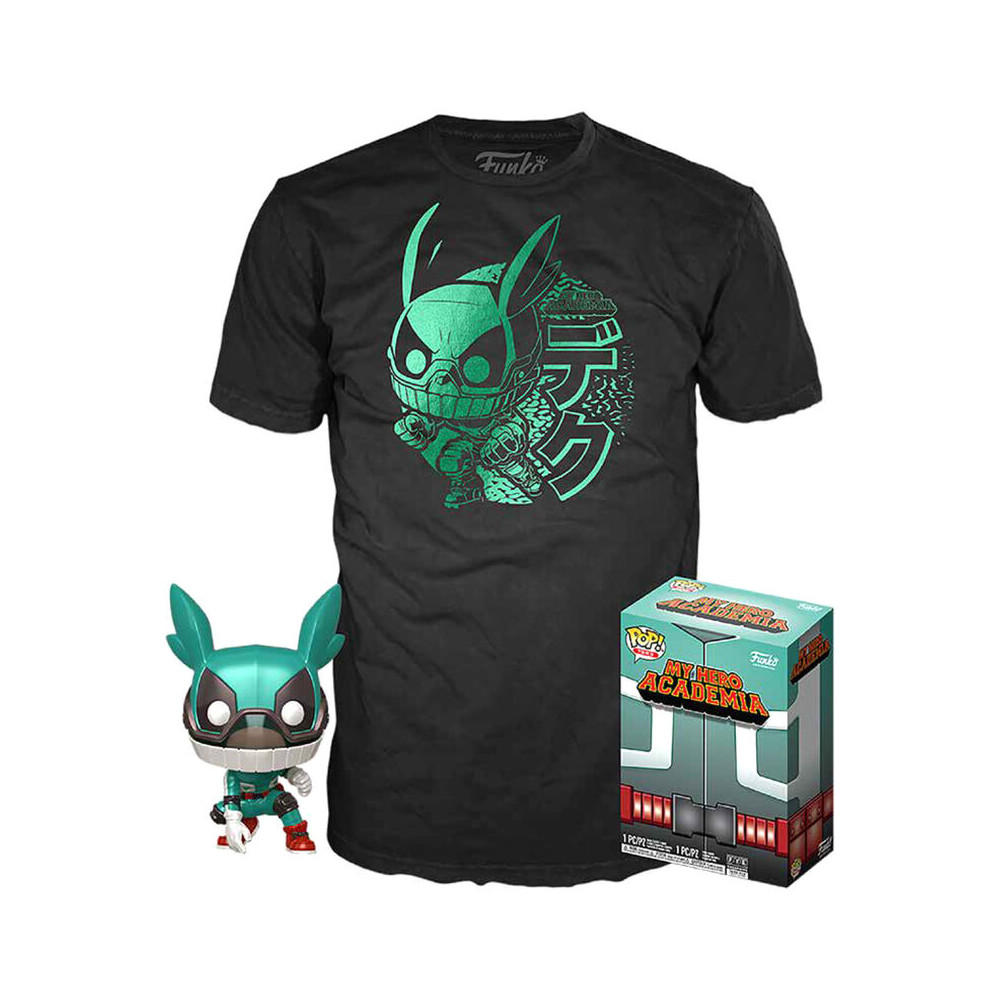 Set figura POP & Tee My Hero Academia Deku with Helmet M