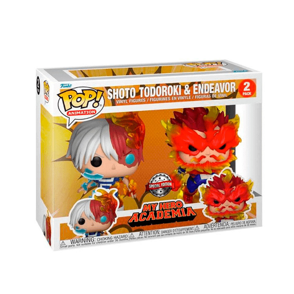 Blister 2 Figuras POP My Hero Academia Shoto Todoroki & Endeavor Exclusive