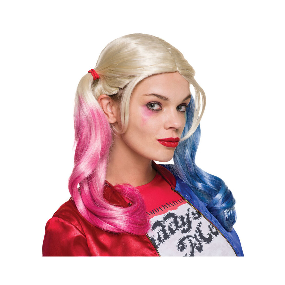 Peluca Harley Quinn DC Comics adulto