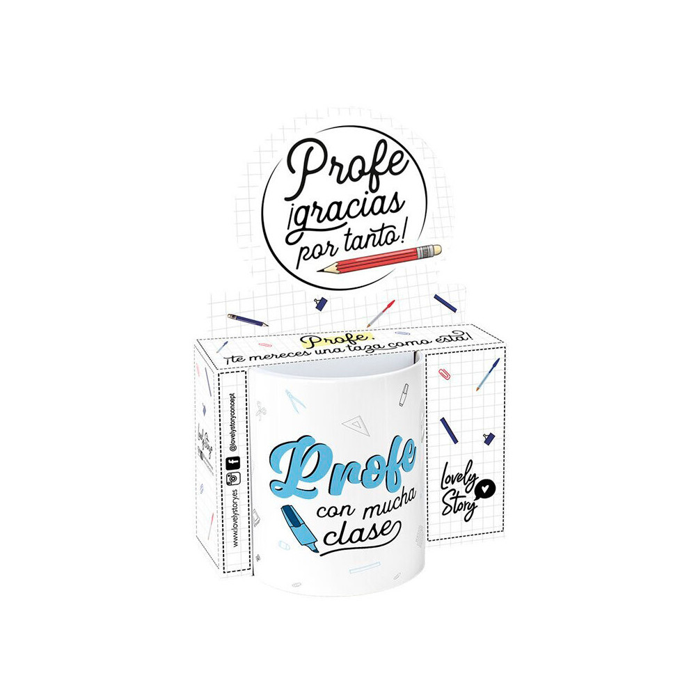 Taza - Profe Con Mucha Clase 330ml