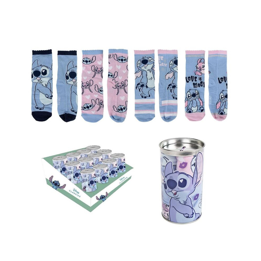 Hucha 4 pares calcetines Stitch Disney