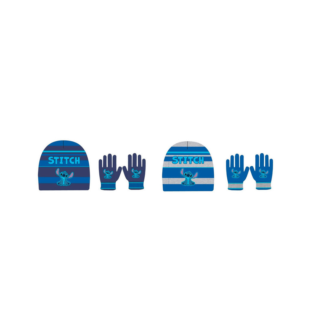 Set gorro y guantes Stitch Disney infantil surtido