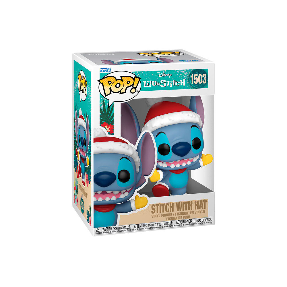 Figura POP Disney Stitch with Santa Hat