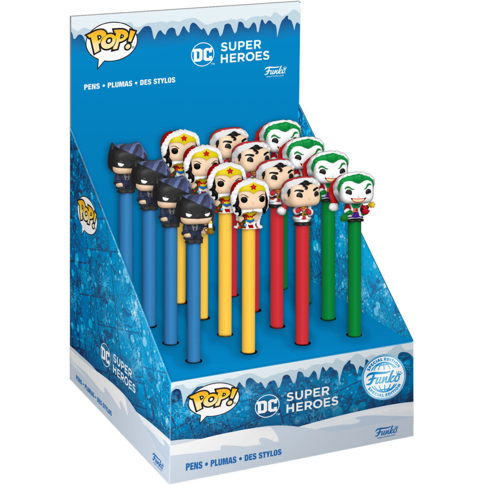 Boligrafo Toppers DC Comics Holiday Super Heroes surtido