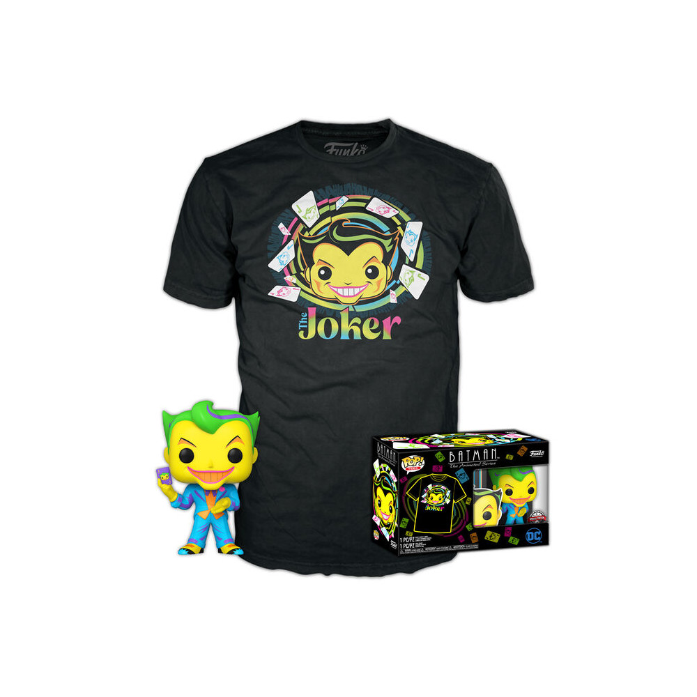 Set figura POP & Tee DC Comics Batman Joker Exclusive