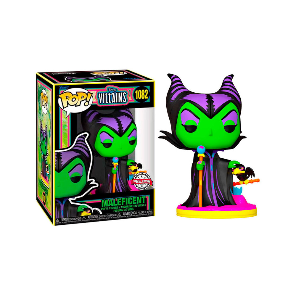 Figura POP Disney Villains Maleficent Black Light Exclusive