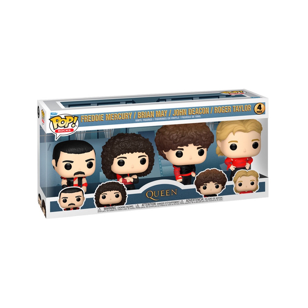 Blister 4 figuras POP Queen