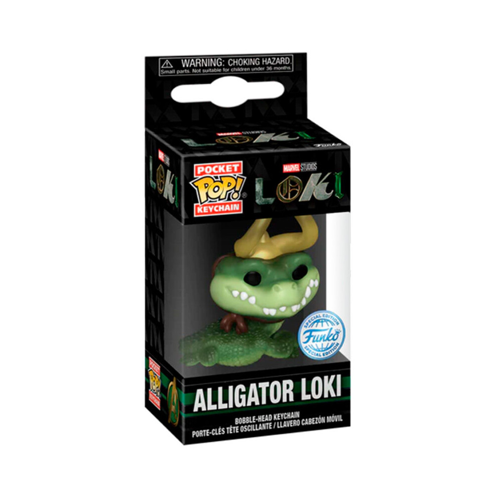 Llavero Pocket POP Marvel Loki Alligator Loki