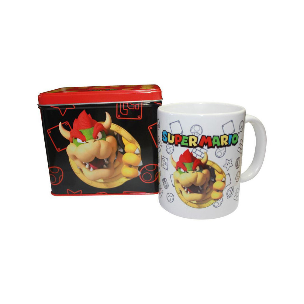Hucha + taza Bowser Super Mario Bros Nintendo