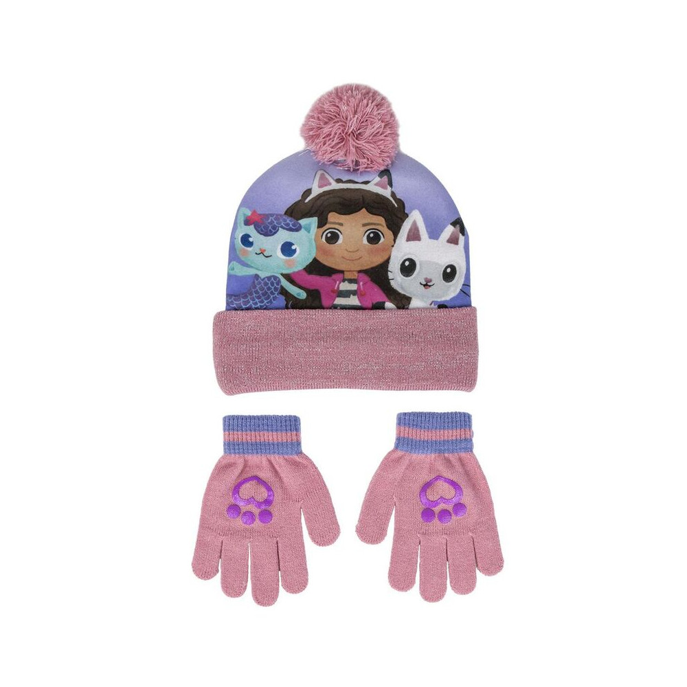 Set gorro y guantes La Casa de Muñecas de Gabby
