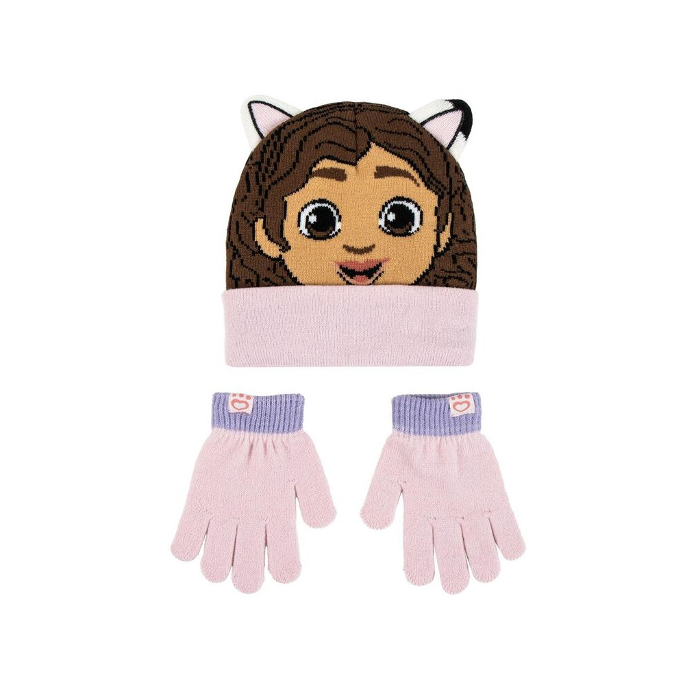 Set gorro y guantes La Casa de Muñecas de Gabby