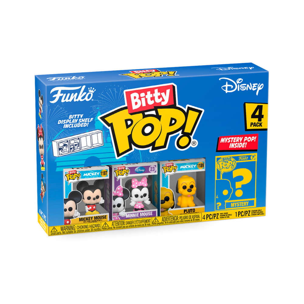 Blister 4 figuras Bitty POP Disney Mickey