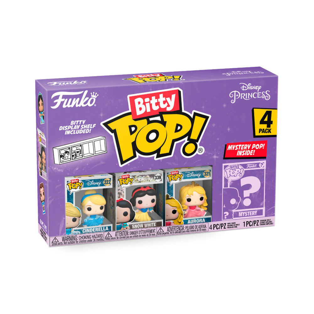 Blister 4 figuras Bitty POP Disney Princesas Cenicienta