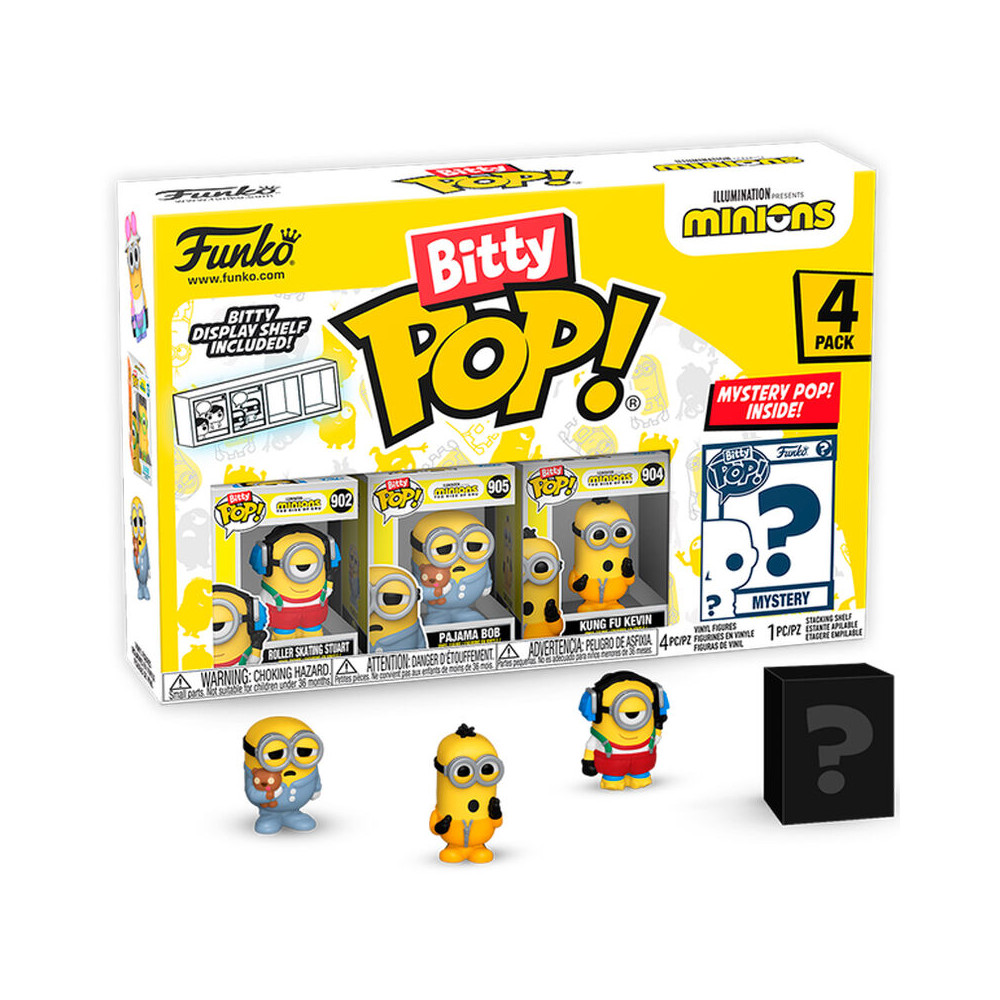 Blister 4 figuras Bitty POP Minions Series 3