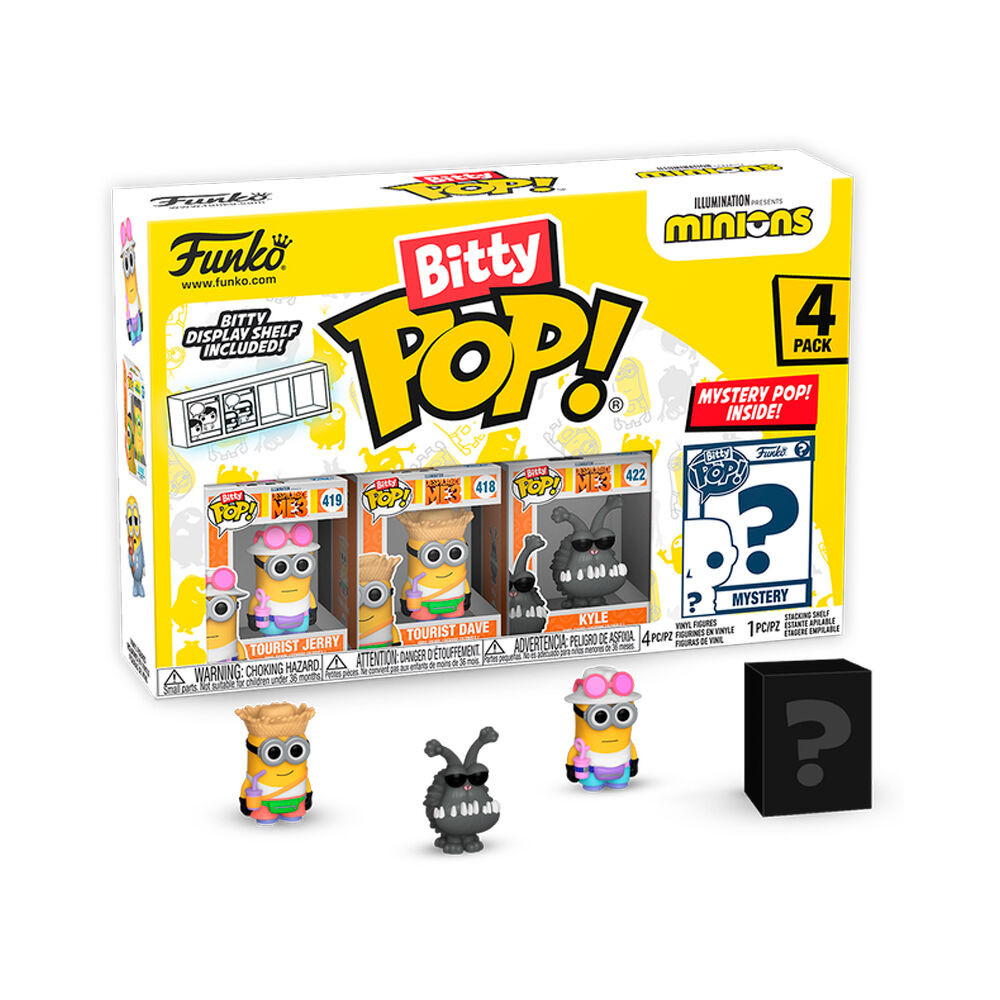 Blister 4 figuras Bitty POP Minions Series 4