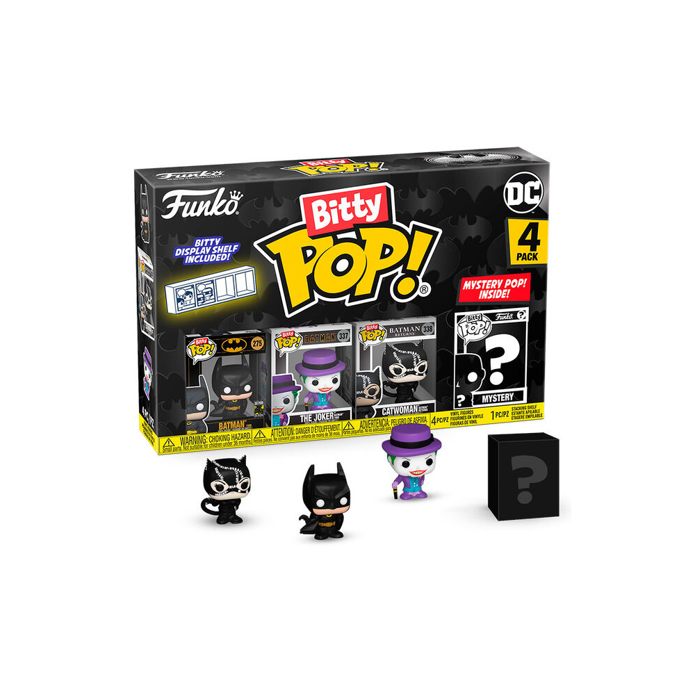 Blister 4 figuras Bitty POP DC Comics Batman 85th Anniversary Batman