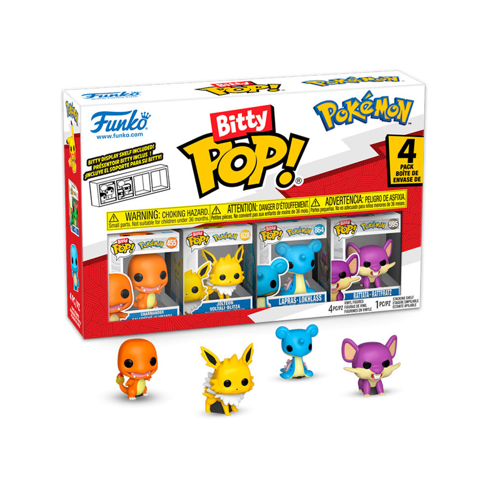 Blister 4 figuras Bitty POP Pokemon Charmander