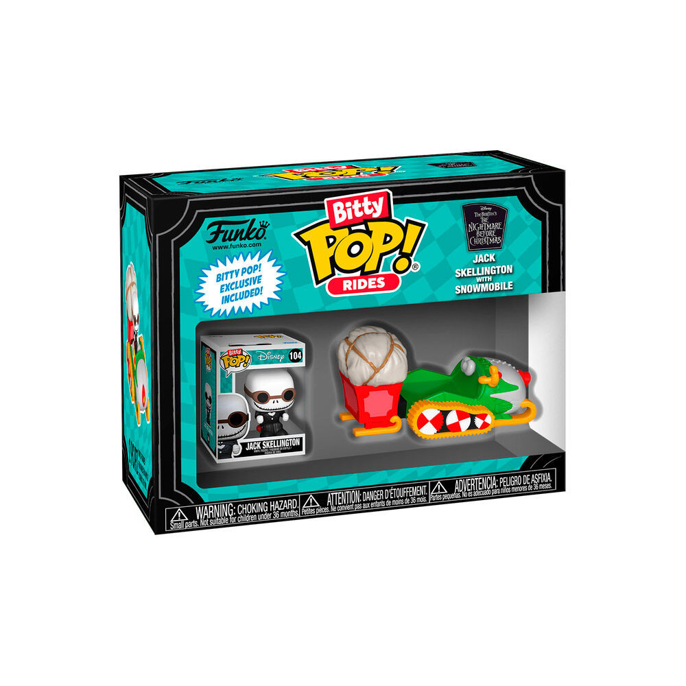 Figura Bitty POP Ride Disney Pesadilla Antes de Navidad Jack Skellington with Snowmobile