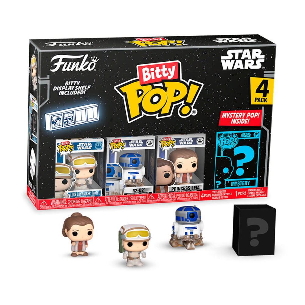 Blister 4 figuras Bitty POP Star Wars Luke Skywalker