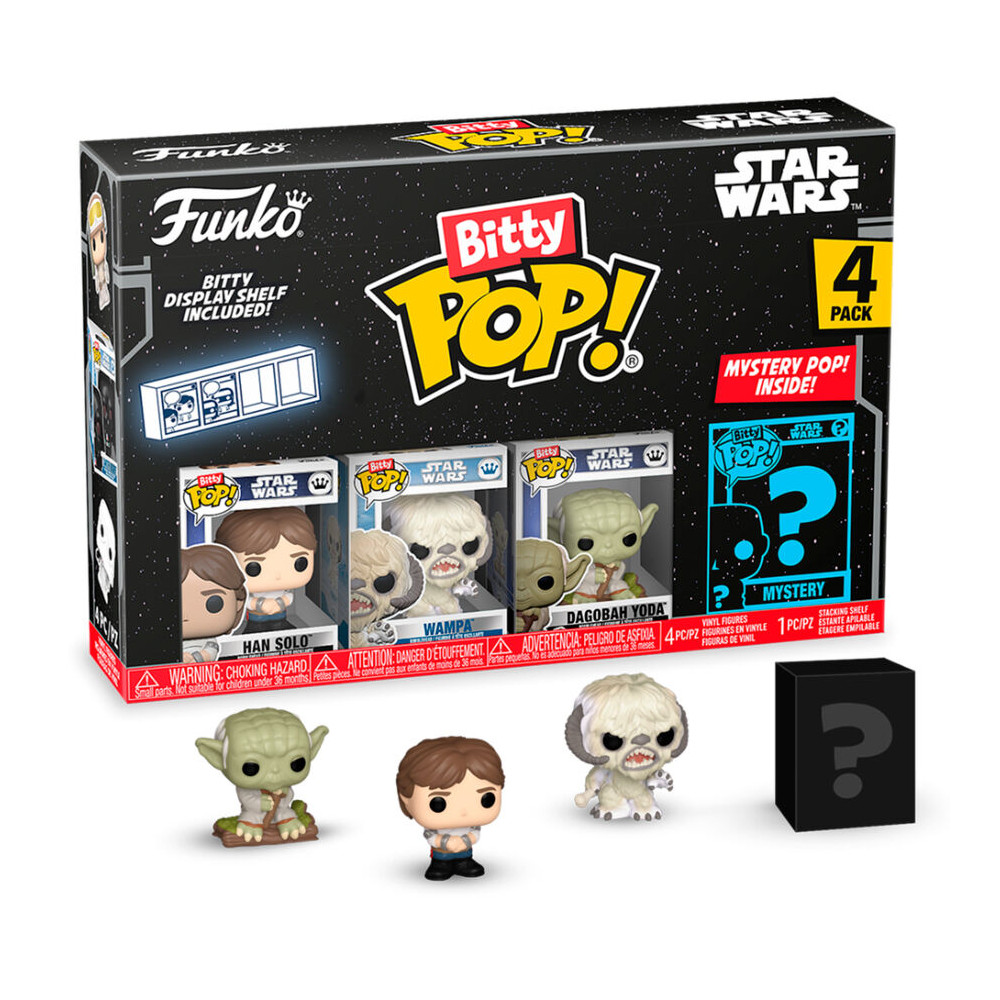 Blister 4 figuras Bitty POP Star Wars Han Solo