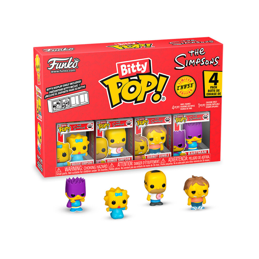 Blister 4 figuras Bitty POP Los Simpsons Maggie