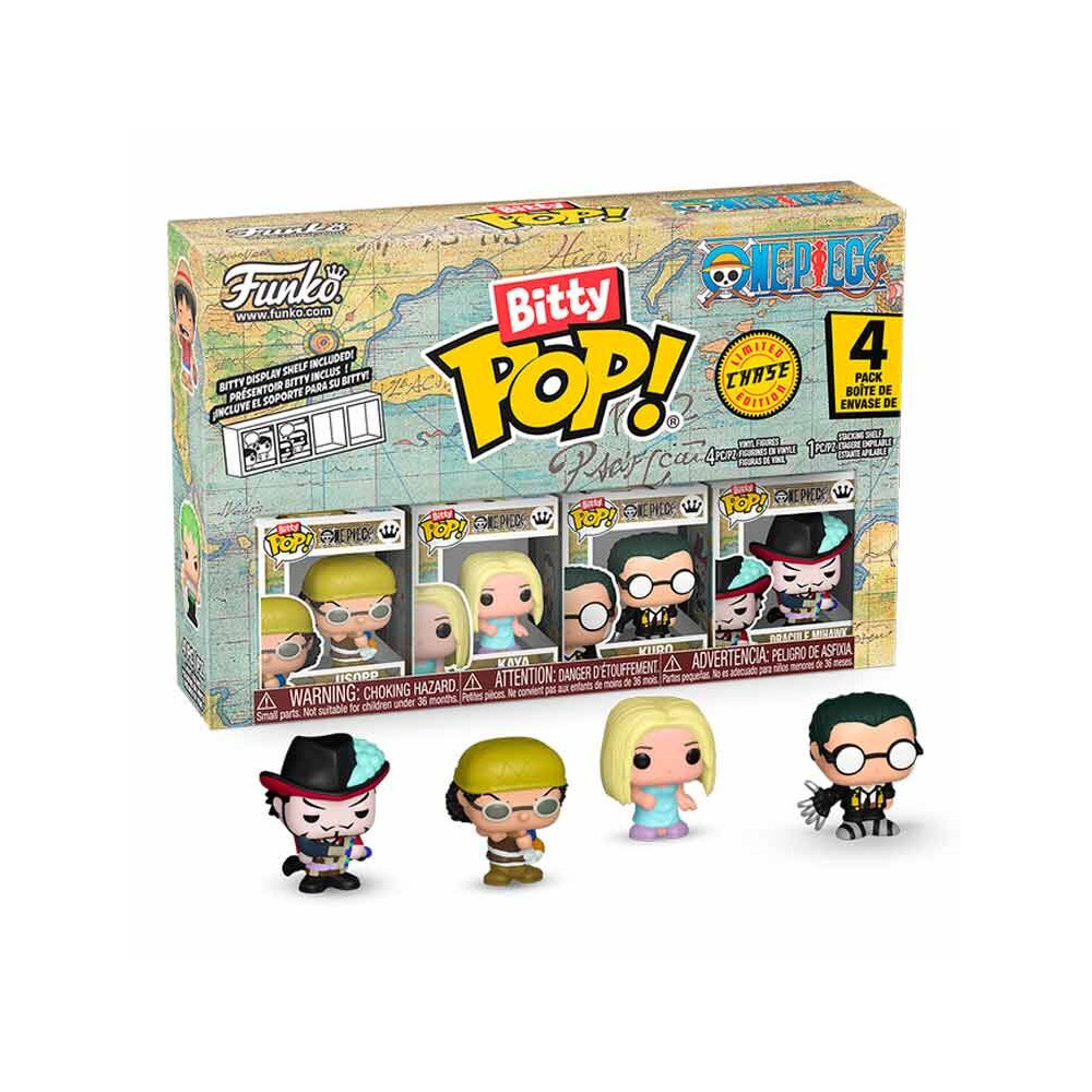 Blister 4 figuras Bitty POP One Piece Usopp