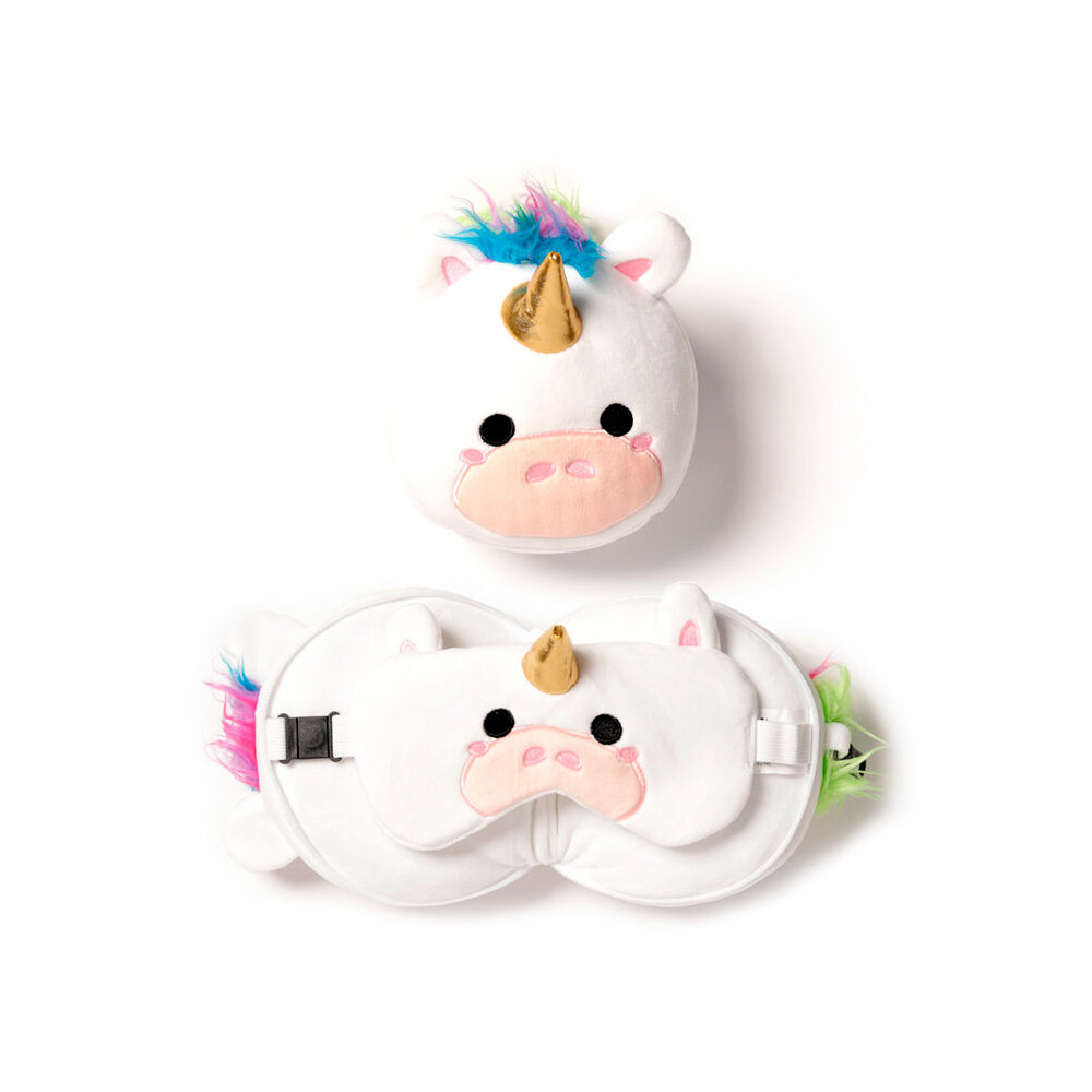 Almohada viaje antifaz Unicornio Relaxeazzz