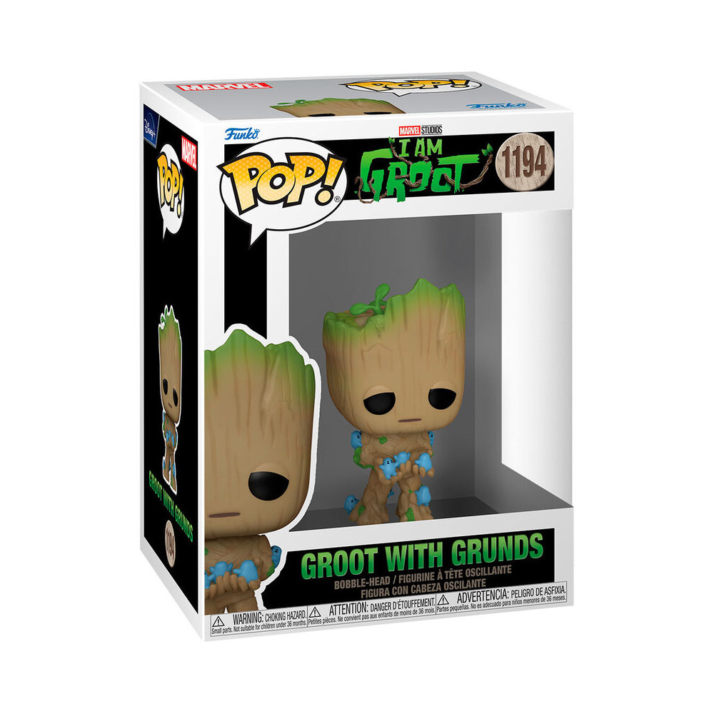 Figura POP Marvel I am Groot - Groot with Grunds