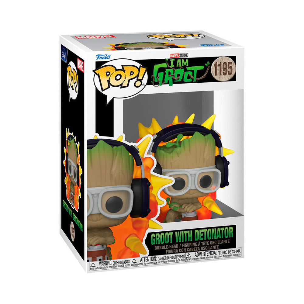 Figura POP Marvel I am Groot - Groot with Detonator
