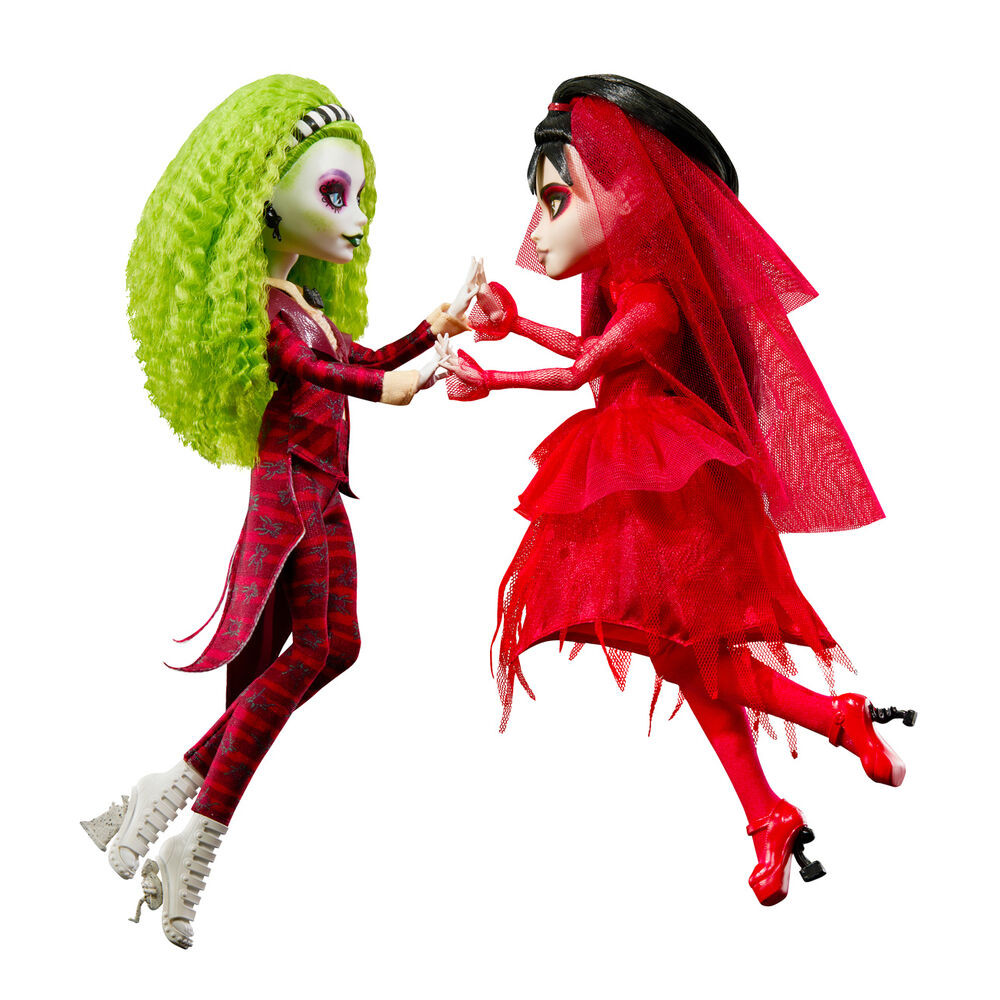Set 2 muñecas Beetlejuice Bitelchus Monster High Skullector