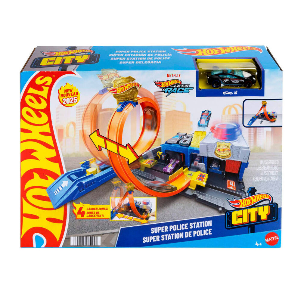 Pista Super Estacion de Policia City Hot Wheels