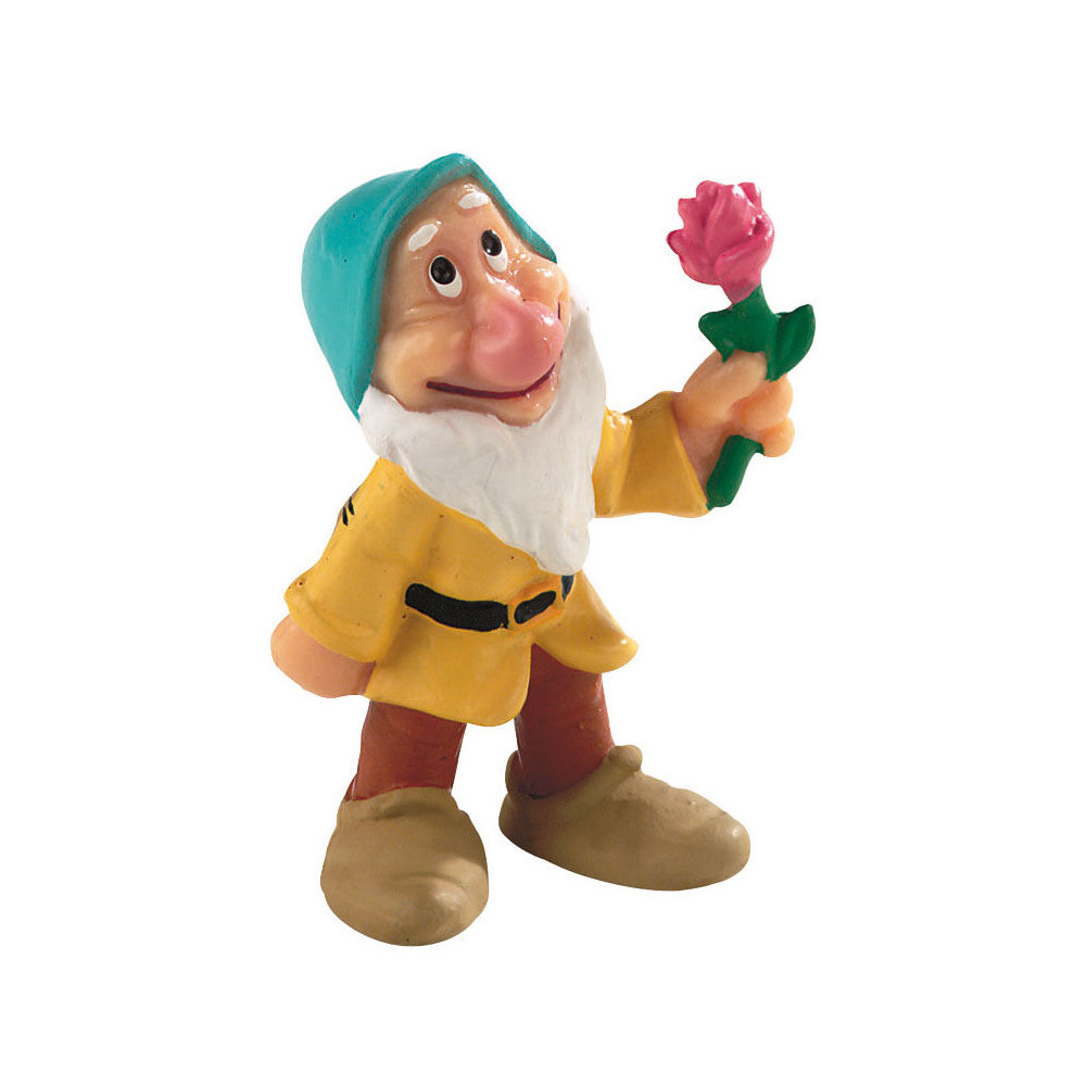 Figura Enanito Flor Blancanieves Disney 5cm