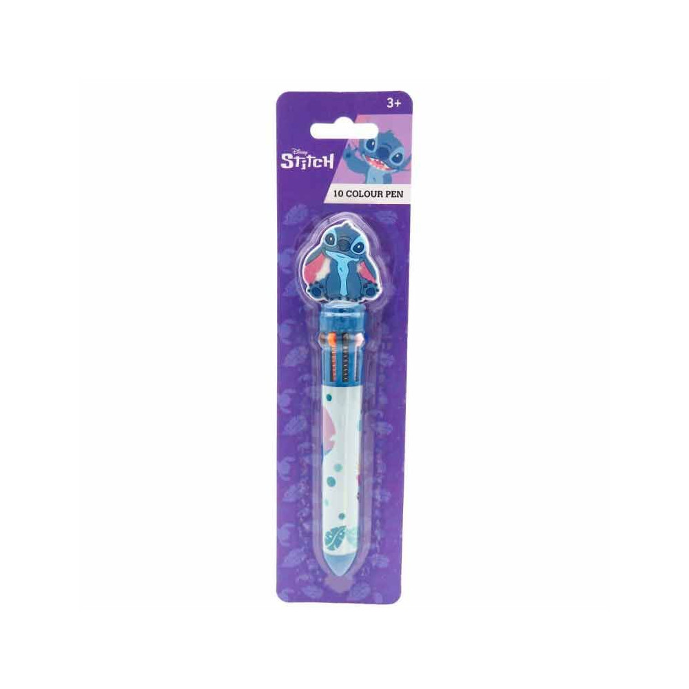 Boligrafo 10 colores Stitch Disney