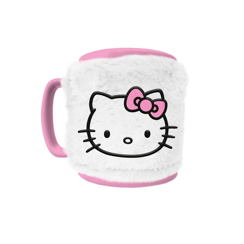 Taza funda de peluche Hello Kitty 440ml