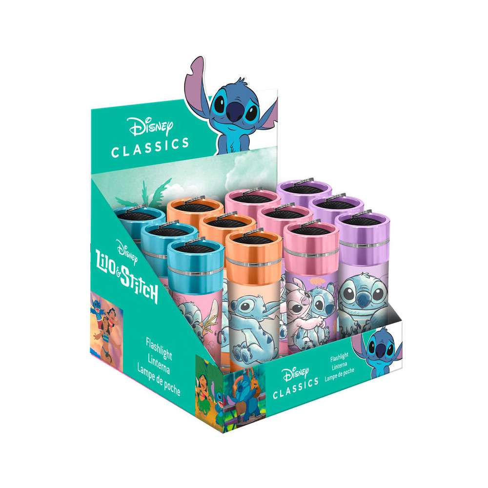 Linterna led aluminio Stitch Disney surtido