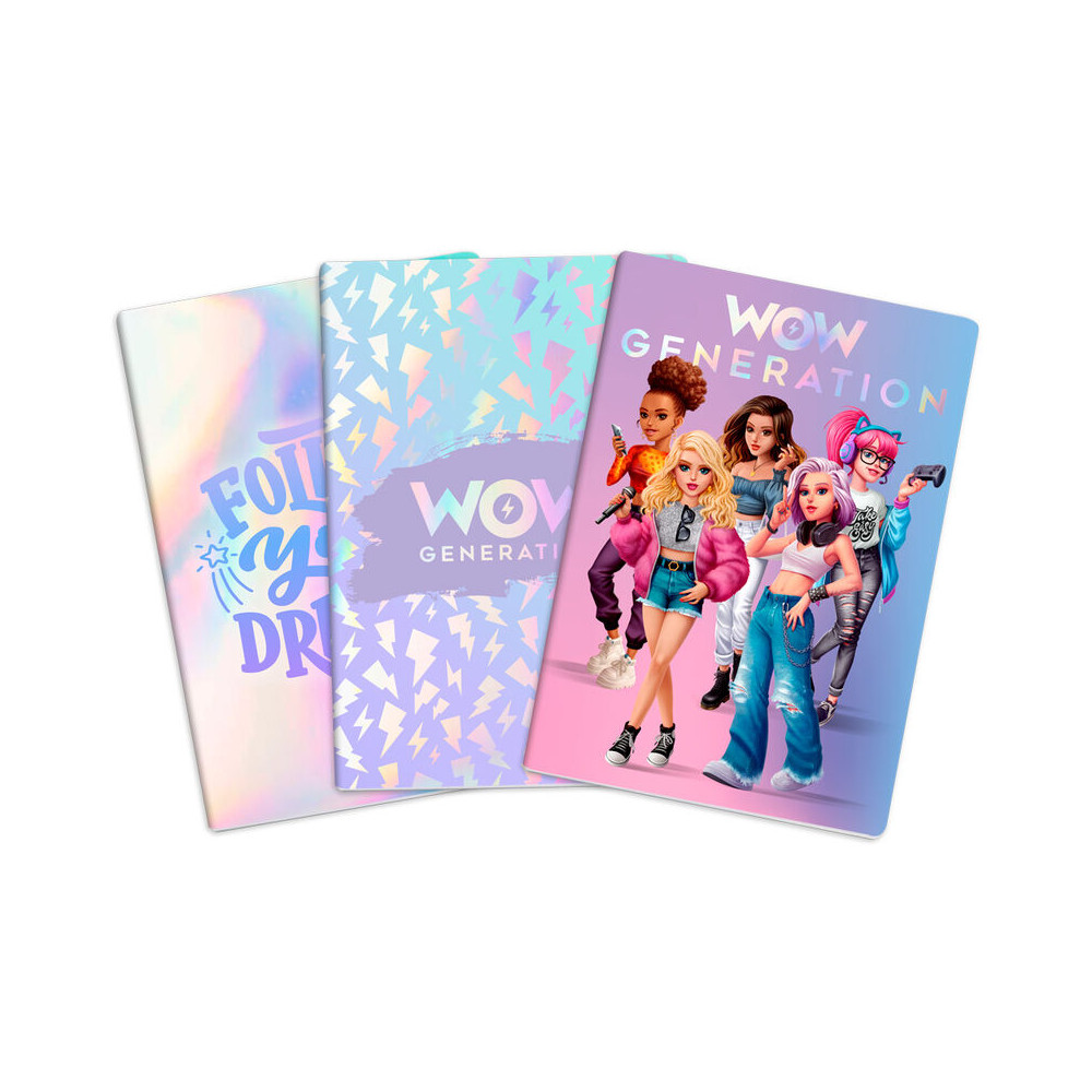 Set libretas A5 Wow Generation